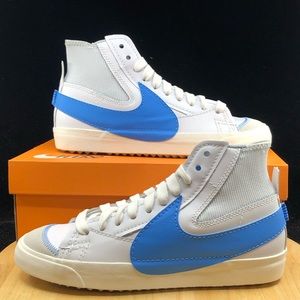 Nike Blazer Mid '77 Jumbo Shoes White University Blue DD3111-103 Men's NEW